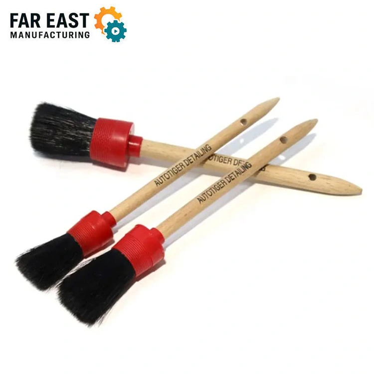 Uppsättning av detaljerade borstar