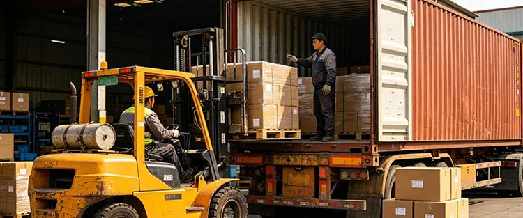 Warehouse Consolidated Mixed Auto Parts Loading & Global Wholesale Shipment Support